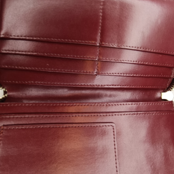 Marc Jacobs Main Line Burgundy Oxblood Minimalist Leather Zip Wallet - Picture 9 of 16